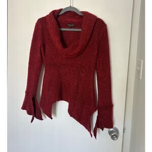 Vintage Whimsigoth Flare-Sleeve Sweater